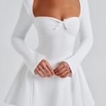 Megan Mini Dress - Ivory - Image 5