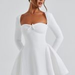 Megan Mini Dress - Ivory - Image 7