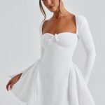 Megan Mini Dress - Ivory - Image 8