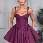 Josie Mini Dress - Cherry Lacquer
