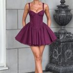 Josie Mini Dress - Cherry Lacquer - Image 3
