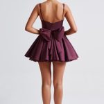 Josie Mini Dress - Cherry Lacquer - Image 9