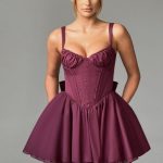 Josie Mini Dress - Cherry Lacquer - Image 11