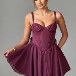 Josie Mini Dress - Cherry Lacquer - Image 12