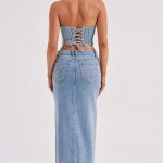 Flor Maxi Skirt - Blue - Image 7