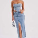 Flor Maxi Skirt - Blue - Image 8