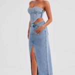 Flor Maxi Skirt - Blue - Image 9