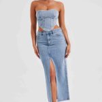 Flor Maxi Skirt - Blue - Image 10