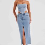 Flor Maxi Skirt - Blue - Image 12