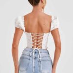 Matilda Corset - Blush Floral Print - Image 3