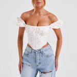 Matilda Corset - Blush Floral Print - Image 8