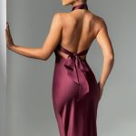 Dimitra Maxi Dress - Burgundy - Image 3
