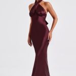 Dimitra Maxi Dress - Burgundy - Image 4