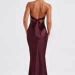 Dimitra Maxi Dress - Burgundy - Image 5