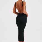 Lucinda Midi Dress - Black - Image 2