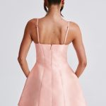 Nicole Mini Dress - Peach - Image 3