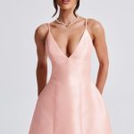 Nicole Mini Dress - Peach - Image 6