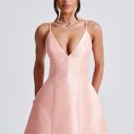Nicole Mini Dress - Peach - Image 7