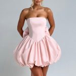 Lotus Mini Dress - Blush - Image 4