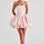 Lotus Mini Dress - Blush - Image 9