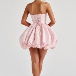 Lotus Mini Dress - Blush - Image 10