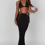Jia Maxi Skirt - Black - Image 6