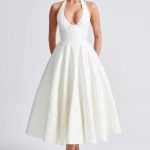 Effie Midi Dress - Ivory - Image 13