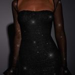 Brea Mini Dress - Black Sparkle - Image 4