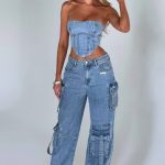 Brooklyn Cargo Pant - Blue - Image 7
