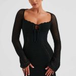 Dezi Mini Dress - Black - Image 6