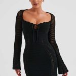 Dezi Mini Dress - Black - Image 7