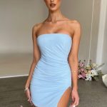 Christiana Mini Dress - Baby Blue