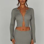 Elia Top - Khaki - Image 5