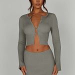 Elia Top - Khaki - Image 6
