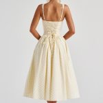 Sherrie Midi Dress - Lemon Gingham - Image 2