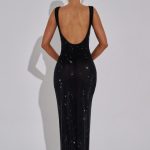 Petra Maxi Dress - Black - Image 7