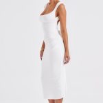 Malina Midi Dress - Ivory - Image 4