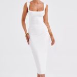 Malina Midi Dress - Ivory - Image 5