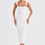 Malina Midi Dress - Ivory - Image 7