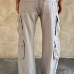 Tinashe Cargo Pants - Light Grey - Image 4