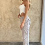Tinashe Cargo Pants - Light Grey - Image 5
