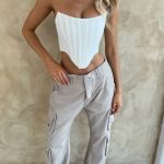 Tinashe Cargo Pants - Light Grey - Image 6