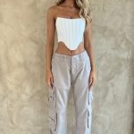 Tinashe Cargo Pants - Light Grey - Image 7