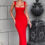 Helena Maxi Dress - Red - Image 4