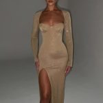Nadia Maxi Dress - Gold Sparkle