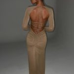 Nadia Maxi Dress - Gold Sparkle - Image 3