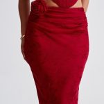 Elizabeth Maxi Skirt - Red - Image 3
