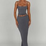 Yazmin Maxi Skirt - Charcoal