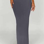 Yazmin Maxi Skirt - Charcoal - Image 6