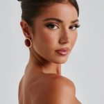 Eloise Earrings - Red/Gold - Image 3